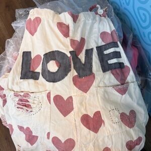 Magnolia Pearl Pink Heart Overalls